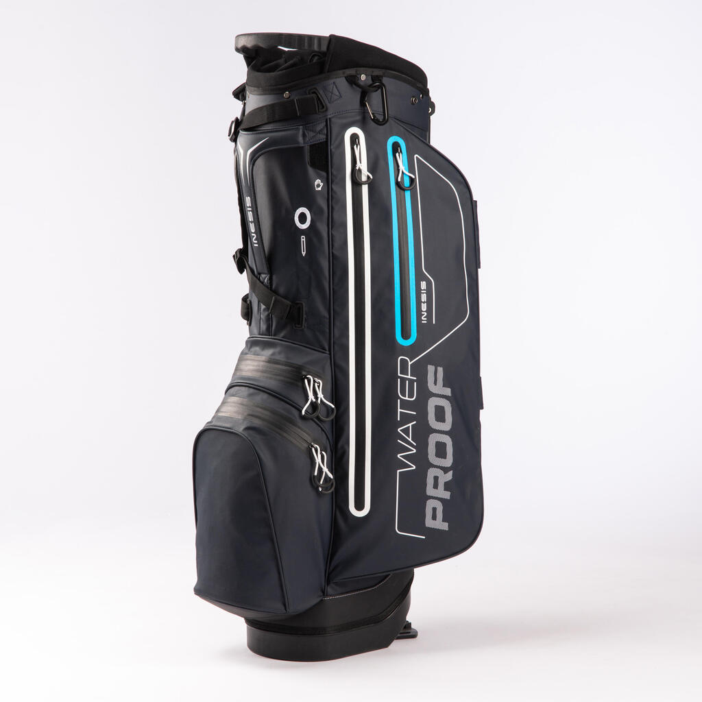 GOLF STAND BAG WATERPROOF – INESIS LIGHT BLUE