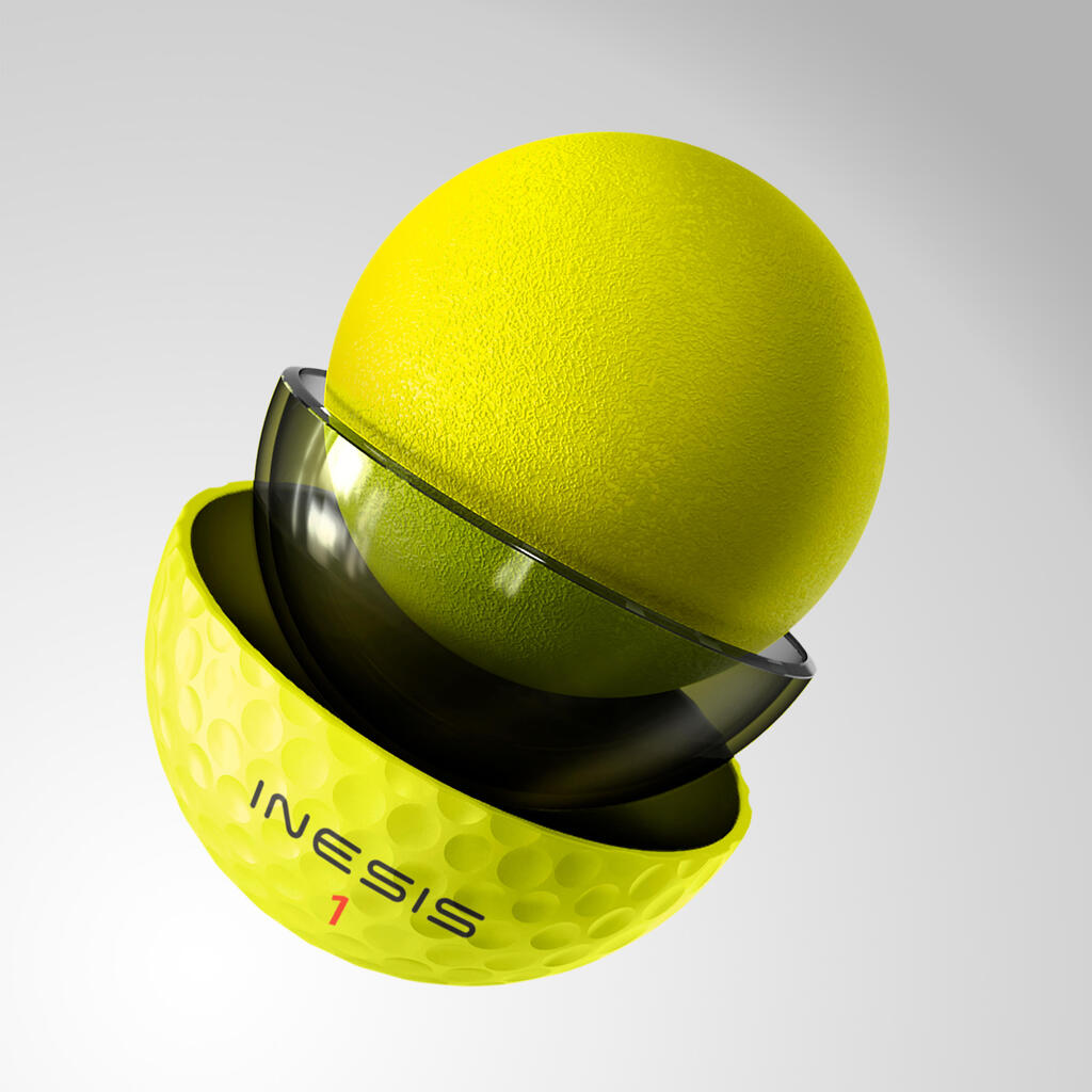 GOLF BALLS x12 - INESIS TOUR 900 YELLOW