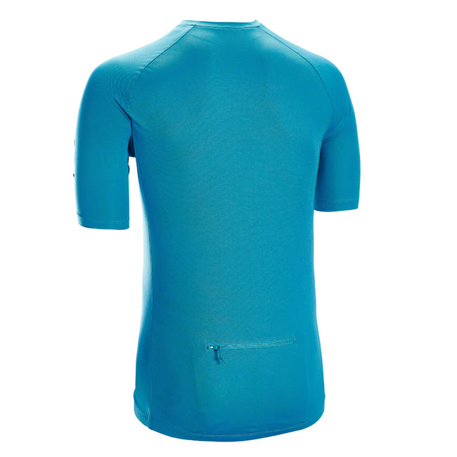 Download Short-Sleeved Road Cycling Jersey Essential - Blue