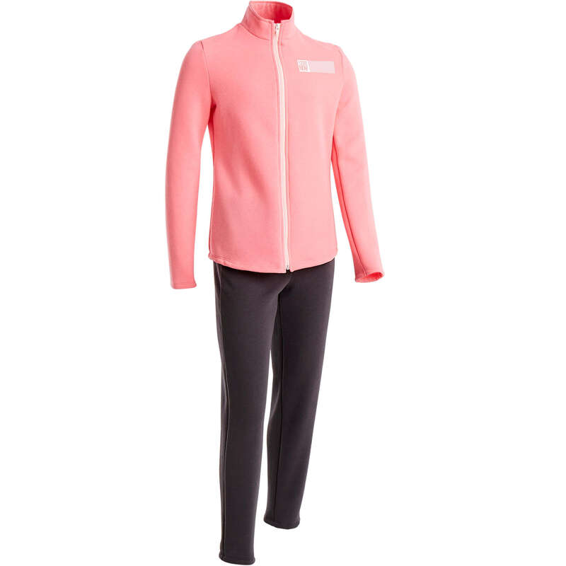 GIRL EDUCATIONAL GYM COLD WEATHER APP - Girls' Gym Tracksuit Warmy 100