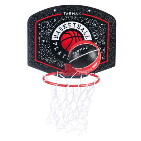 Kids'/Adult Mini Basketball Hoop SK100 Playground - Black/RedBall included.