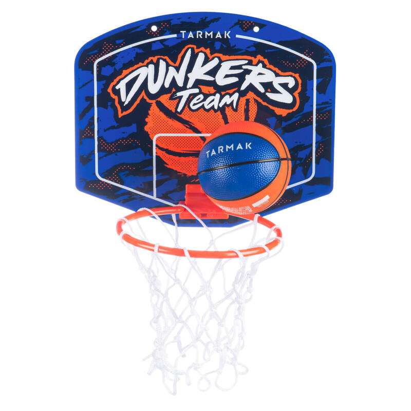 Mini panier de basket enfant/adulte SK100 Dunkers Bleu. Ballon inclus.