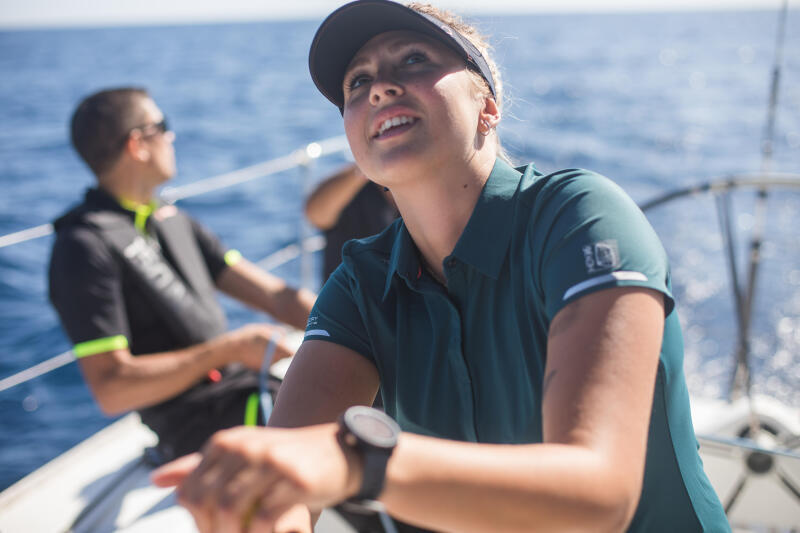 Polo żeglarskie z krótkim rękawem damskie Tribord Race