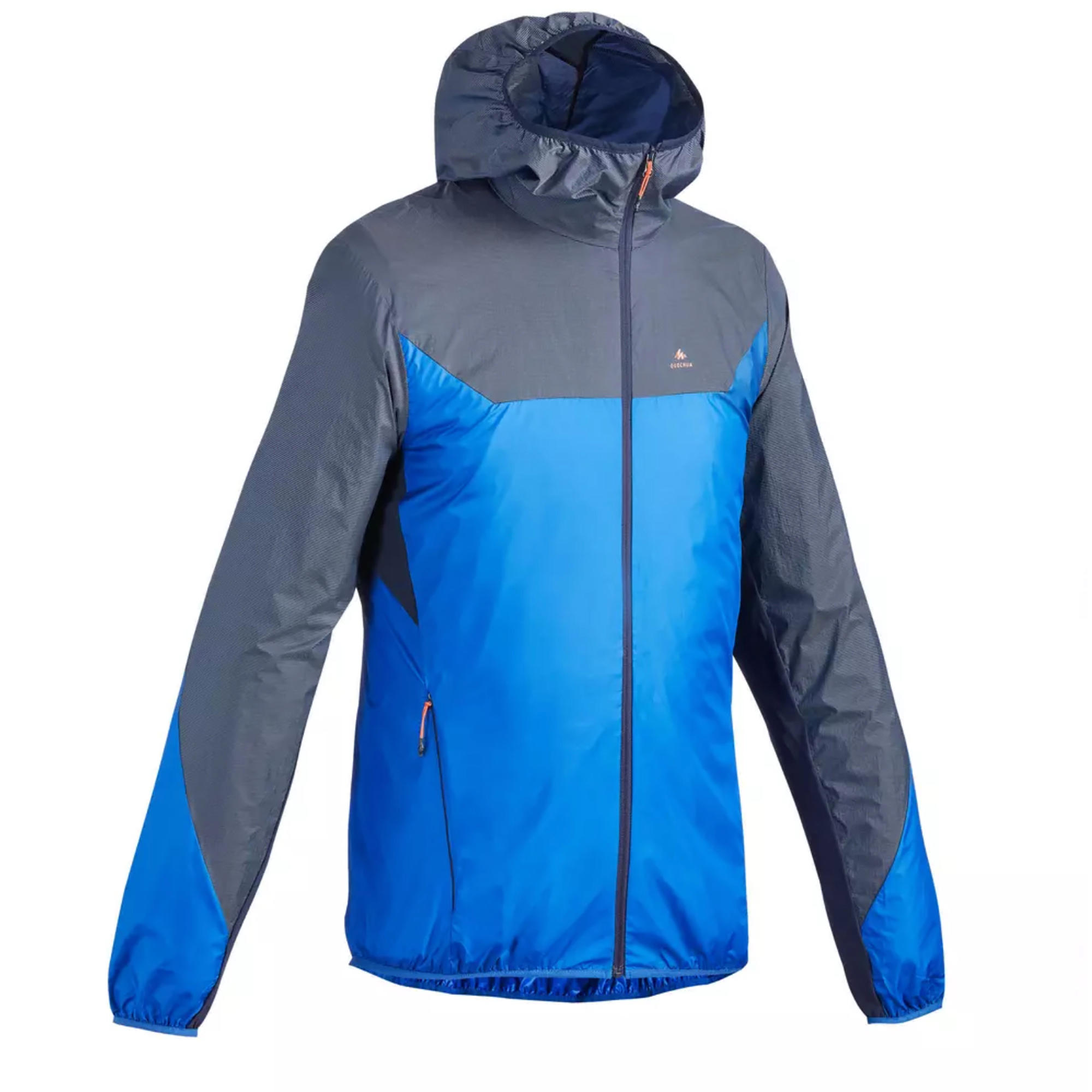 Chaqueta rompeviento de senderismo rápido Hombre FH500 Helium wind Azul -  Decathlon