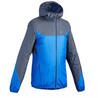 เสื้อแจ็คเก็ตผู้ชายมีคุณสมบัติกันลมสำหรับใส่เดินป่าแบบเร็วรุ่น FH500 Helium (สีน้ำเงิน)