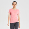 Women's T-Shirt Mountain Hiking MH100 - Lychee Pink