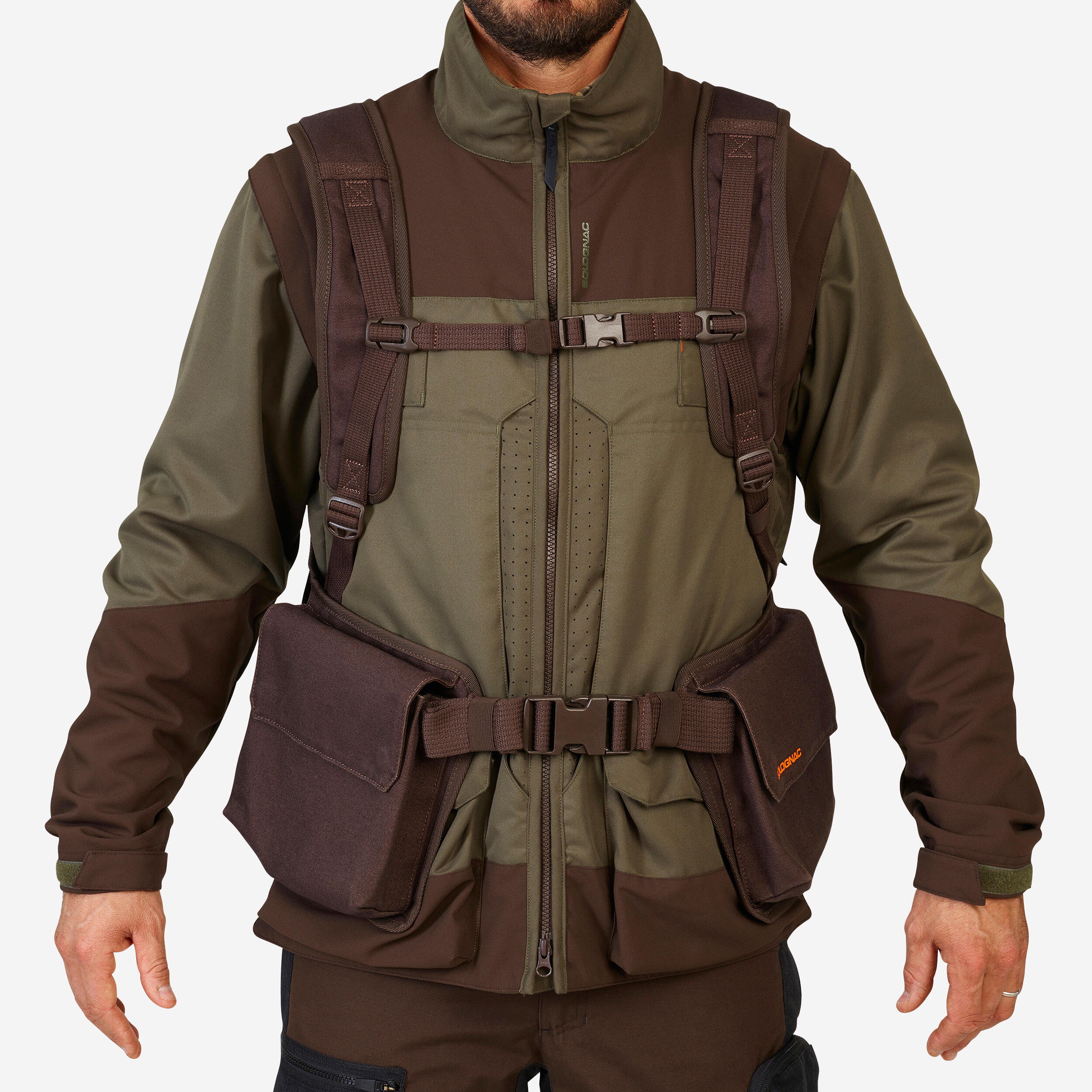 Solognac - Gilet Chasse Résistant Homme - 900 Marron - Gilet Sans Manche - Chasse Et Tir Sportif - Marron - Taille Unique - Decathlon