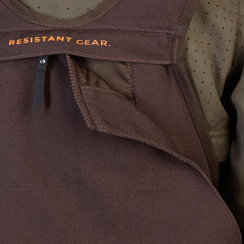 Stevige jachtgilet voor heren 900 bruin
