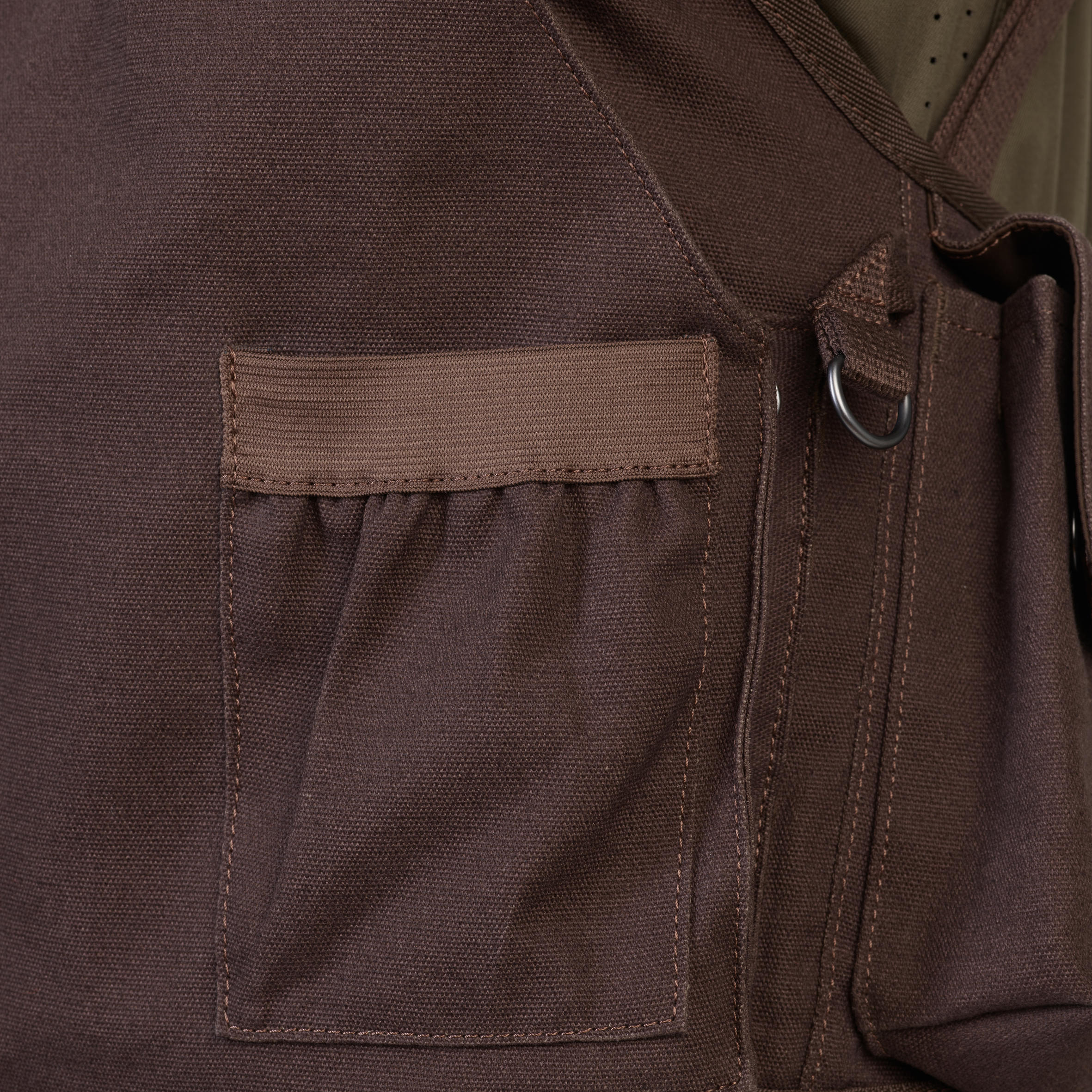 Chaleco Caza Solognac 900 Hombre Ajustable Multi-Bolsillos Marrón 13/17