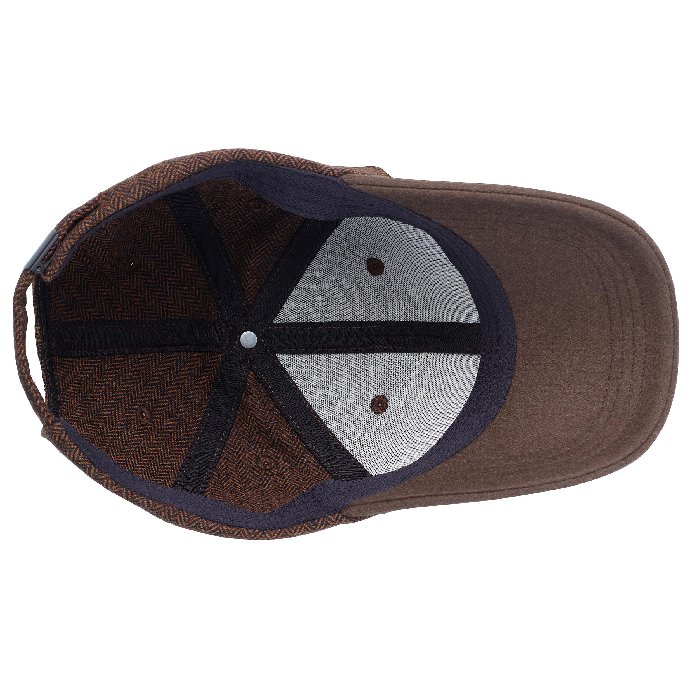 Tweed-Effect Cap - Brown 4/4