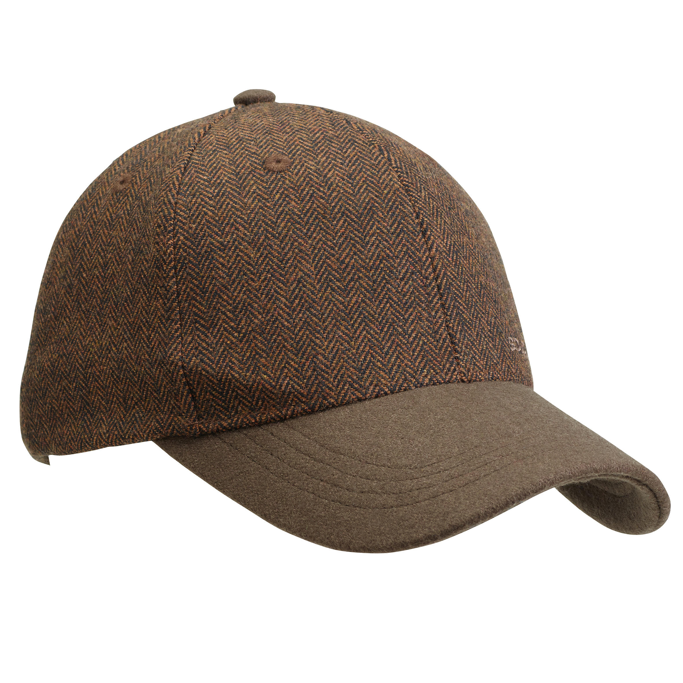 SOLOGNAC Tweed-Effect Cap - Brown