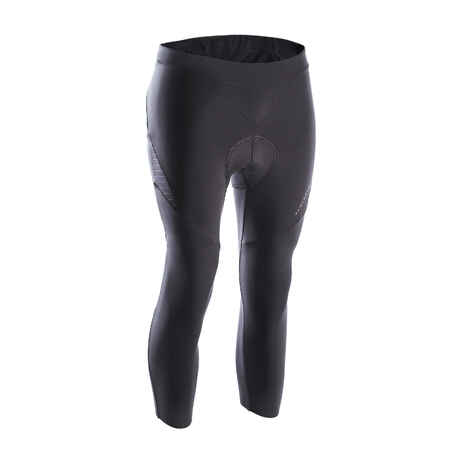 Mallas 3/4 sin tirantes Racer mujer negro 