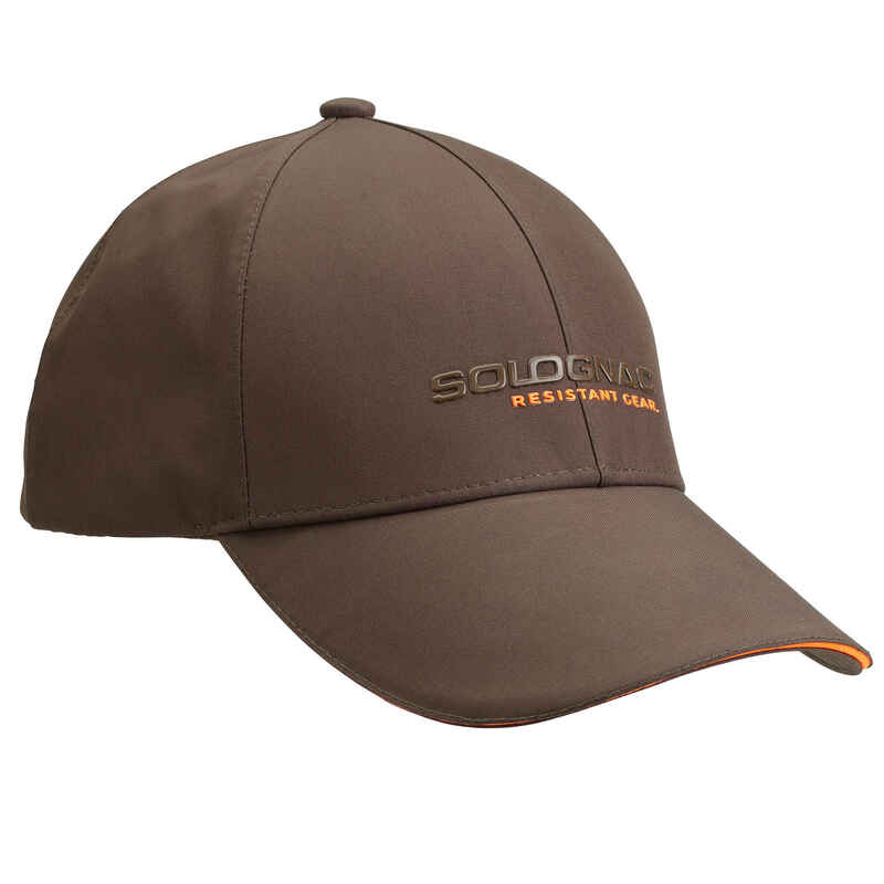 Waterproof Hunting Cap 500 - Brown
