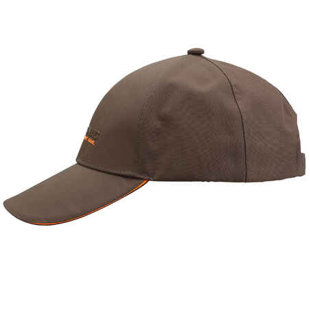 Waterproof Hunting Cap 500 - Brown
