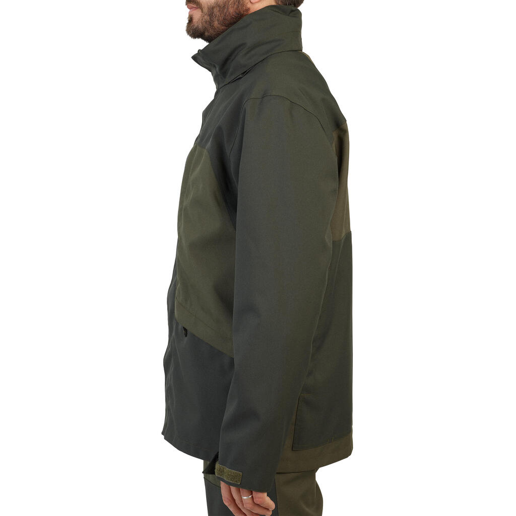 Lovačka jakna Supertrack 100 izdržljiva vodootporna zelena 