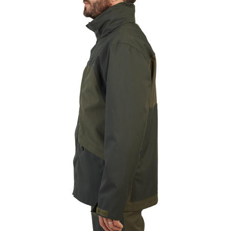 Куртка Supertrack 100 для полювання водонепроникна зелена