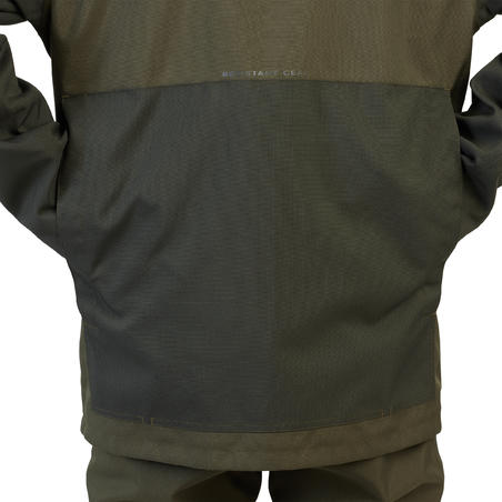 Куртка Supertrack 100 для полювання водонепроникна зелена