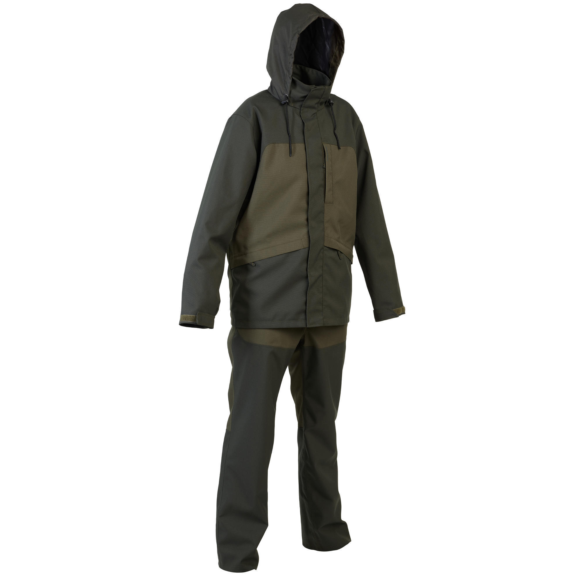 Hard-wearing, waterproof Supertrack green 100 hunting jacket