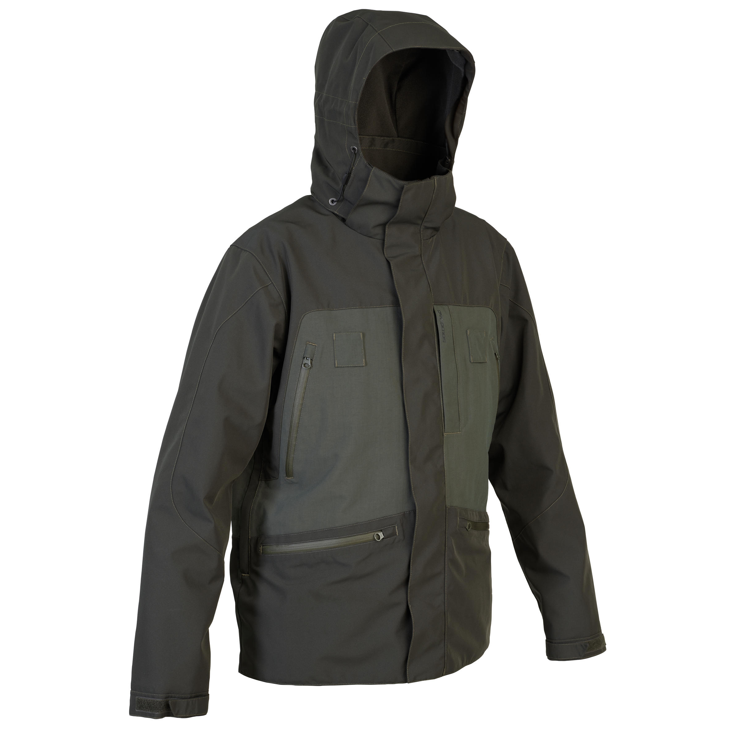 Waterproof hunting jacket Renfort 540 - green 1/9