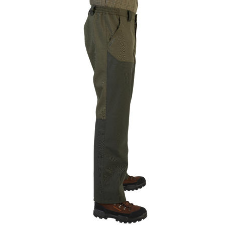 Zelene vodootporne lovačke pantalone SUPERTRACK 100
