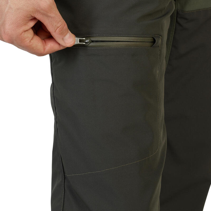 Pantalon chasse imperméable renfort vert 540