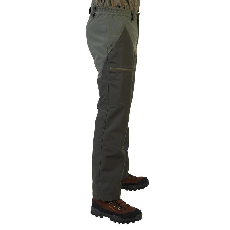 Pantalon chasse imperméable renfort vert 540