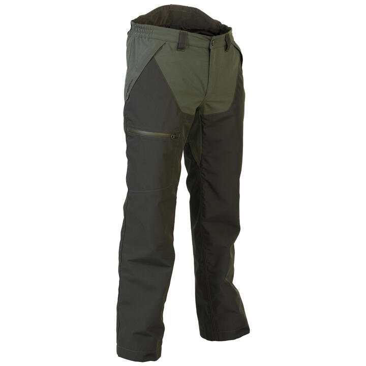 Reinforced Waterproof Trousers - Green SOLOGNAC - Decathlon