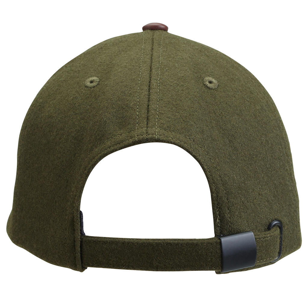 Wool Cap - Green/Brown