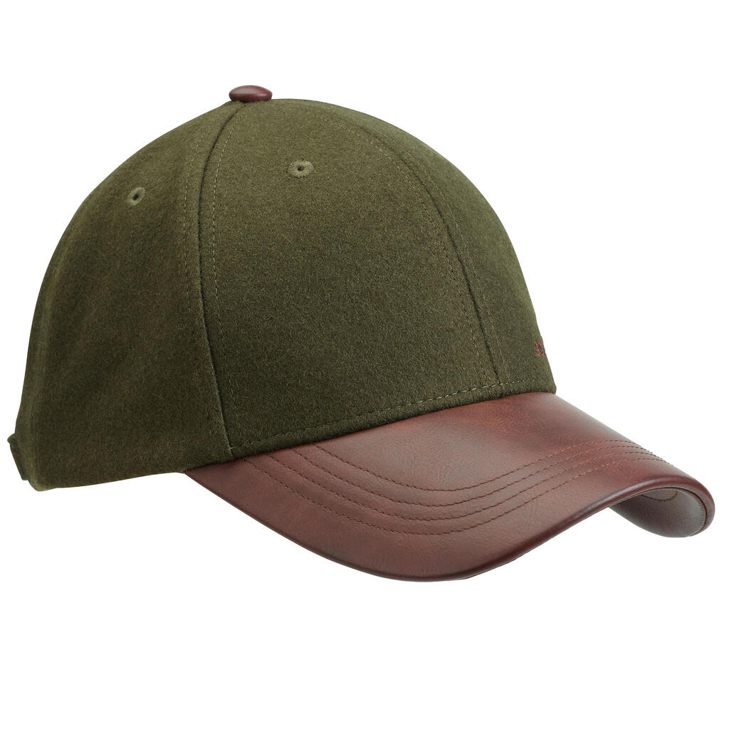 Wool Cap - Green/Brown