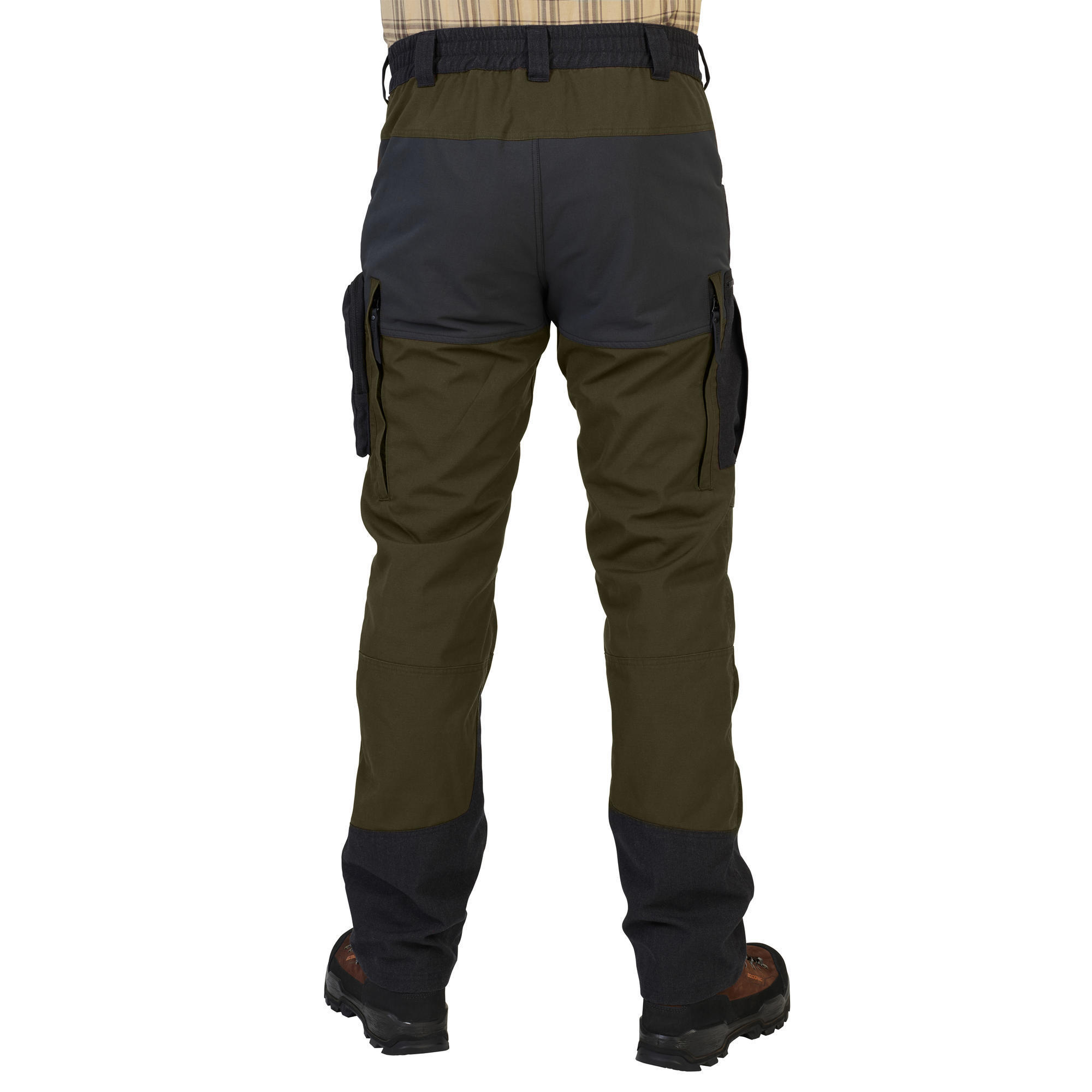 MEN'S HARD-WEARING, BREATHABLE HUNTING PANTS - STEPPE 900 GREEN