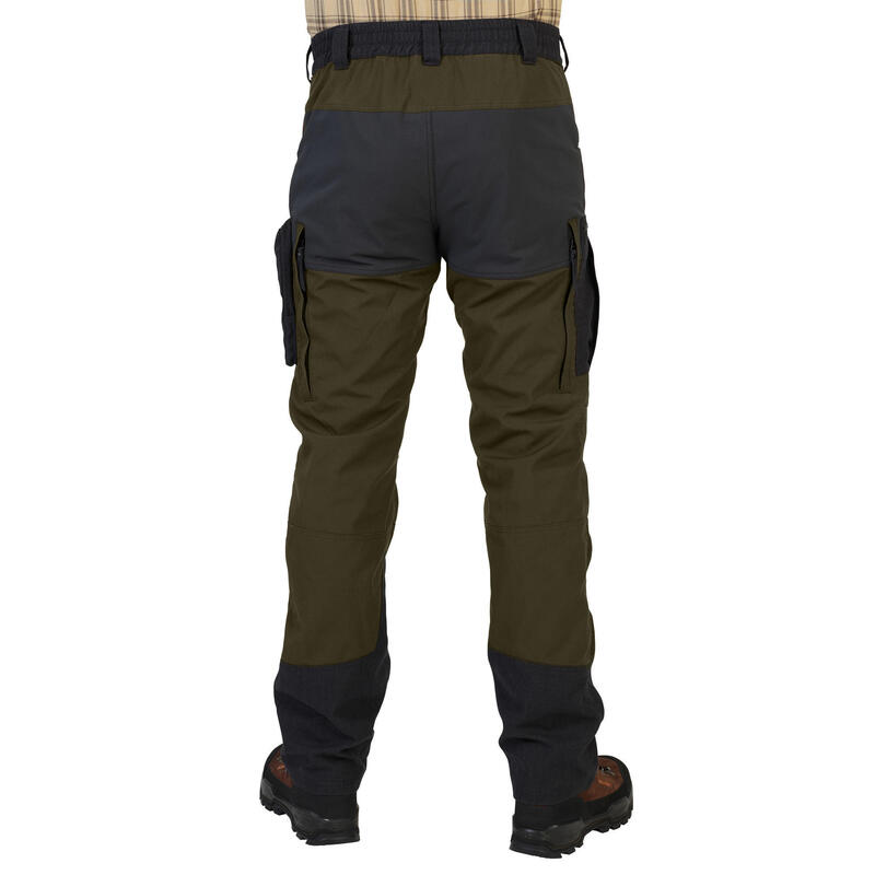 PANTALON CHASSE RÉSISTANT ET RESPIRANT HOMME - STEPPE 900 VERT