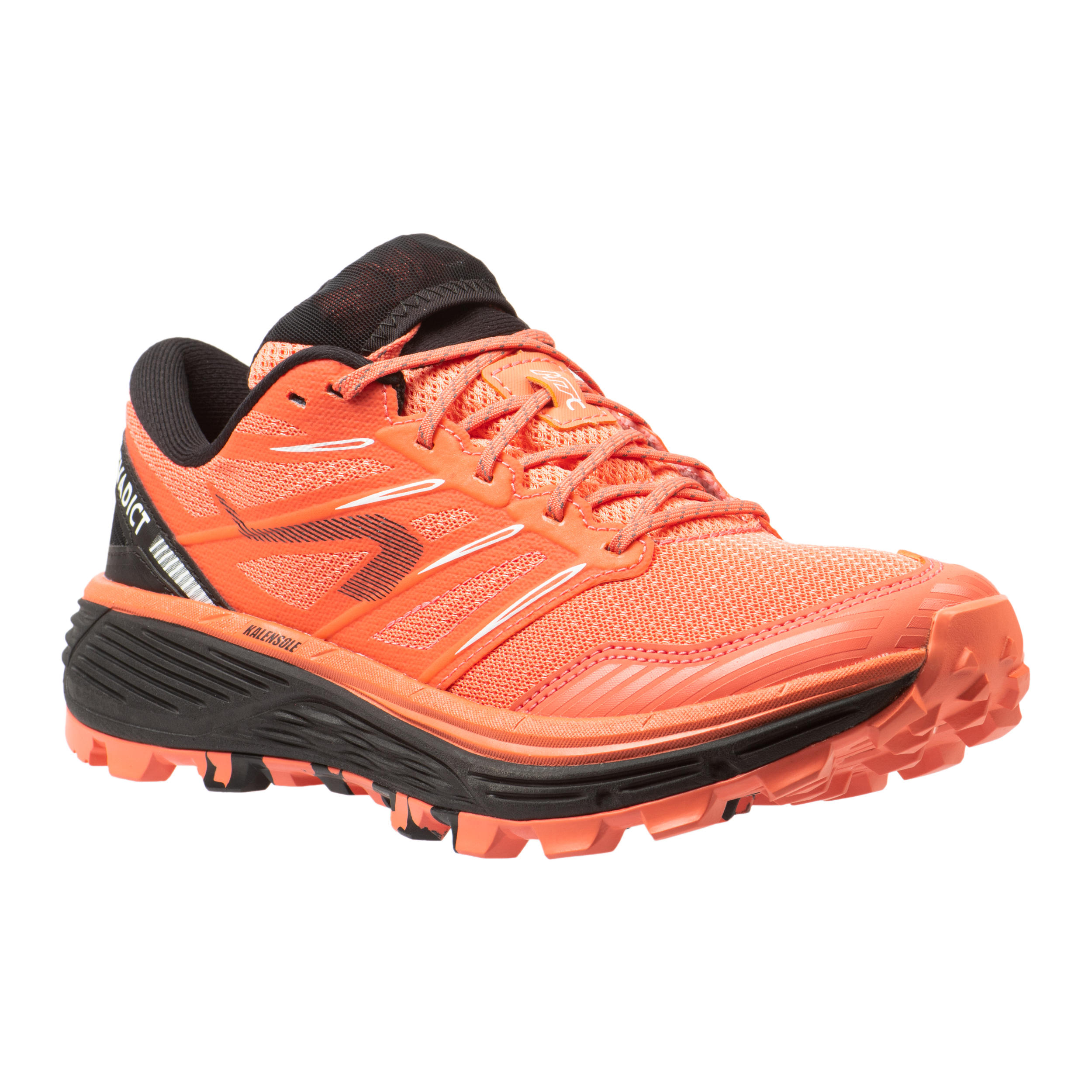 Women's Trail Running Shoe MT Cushion - coral black Evadict - Decathlon