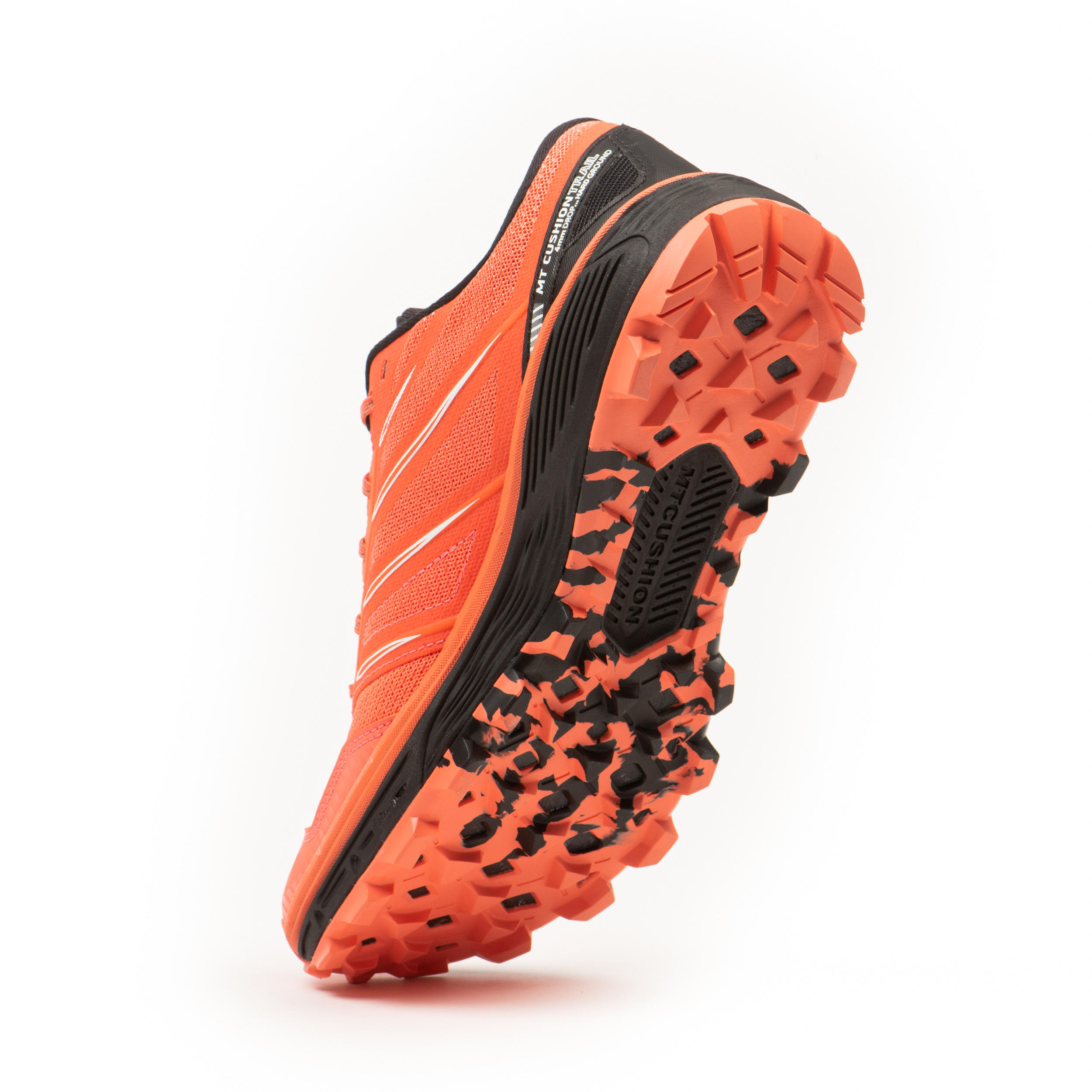 Women's Trail Running Shoe MT Cushion - coral black 4/12
