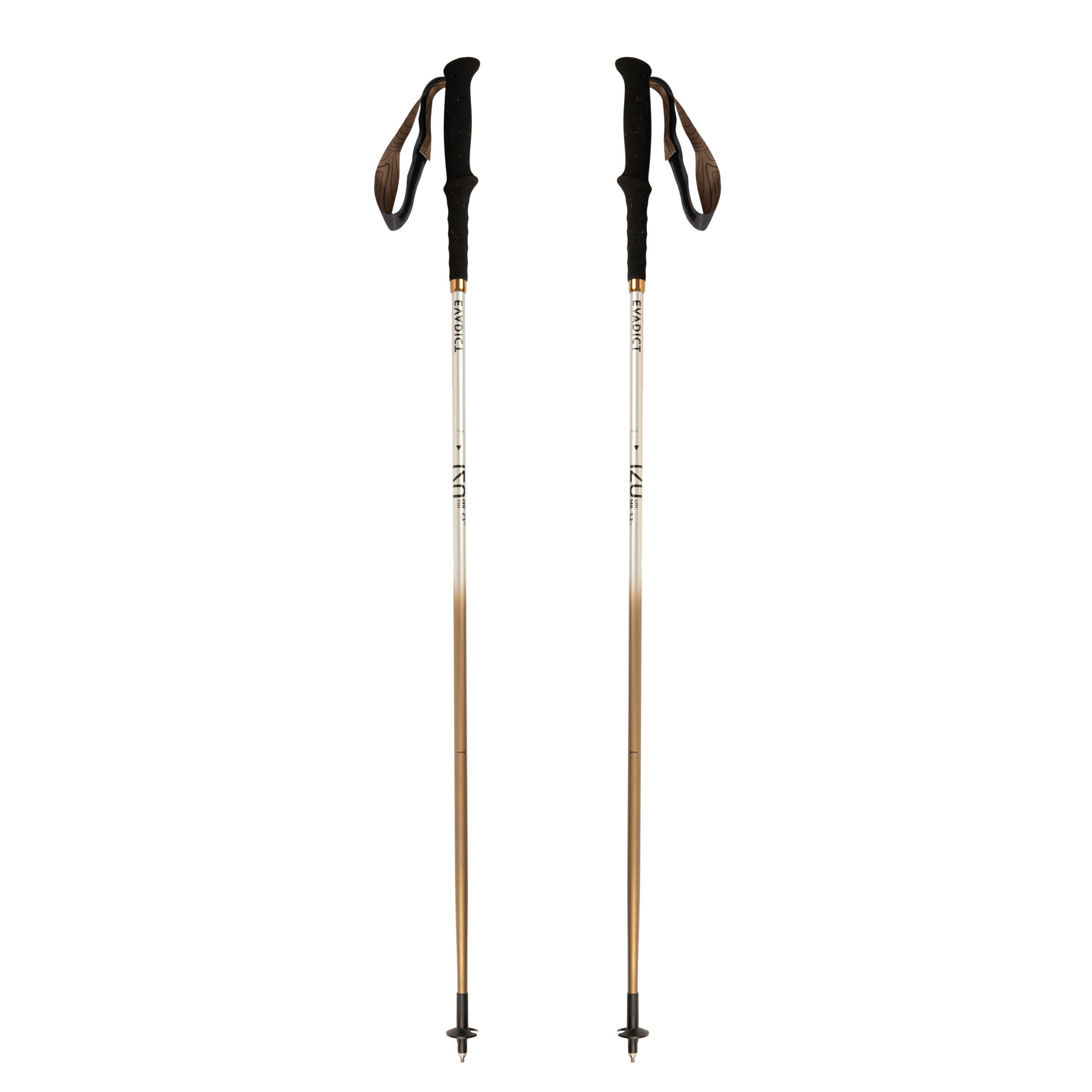 3-PIECE ALUMINIUM FOLDING TRAIL RUNNING POLES 2/10