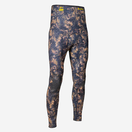 Pantalon néoprène refendu 3mm camouflage de chasse sous-marine apnée