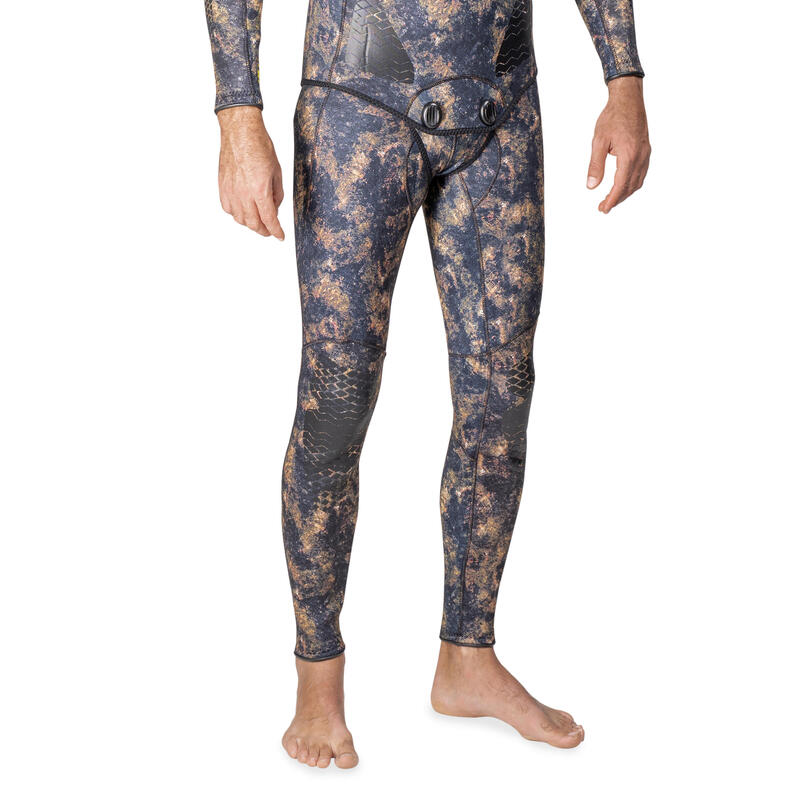 Pantalon néoprène refendu 3mm camouflage de chasse sous-marine apnée