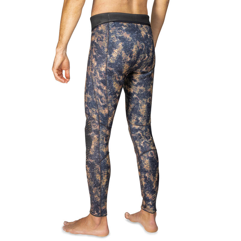 3mm split neoprene camouflage trousers for free-diving spearfishing