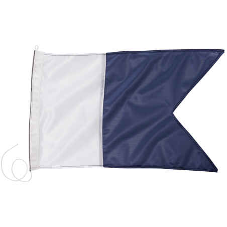 Alfa zastava za podvodni ribolov plavo-bijela 