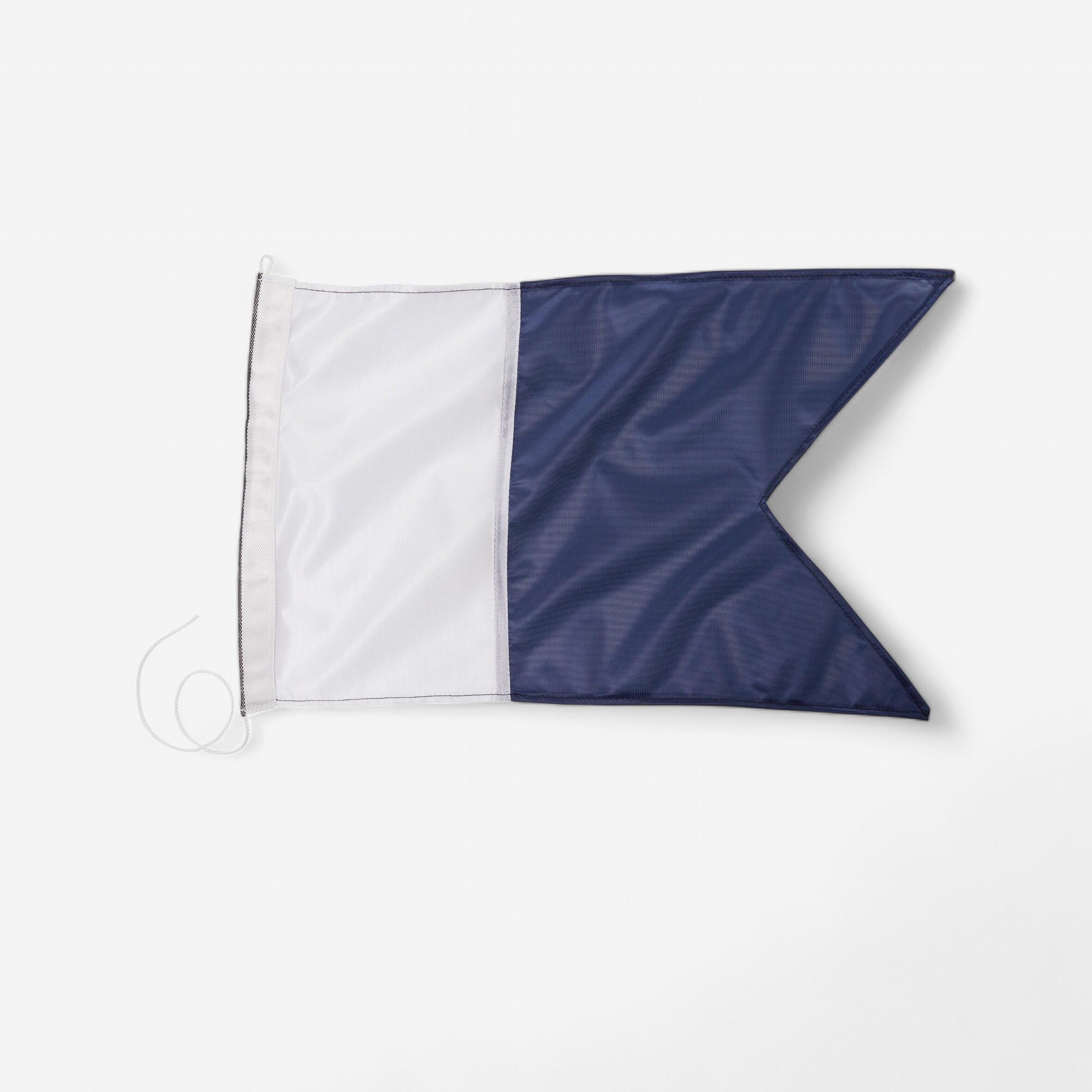 PLASTIMO Taucherflagge Alpha blau/weiss | 03162420643704 PLASTIMO Taucherflagge Alpha blau/weiss | 03162420643704