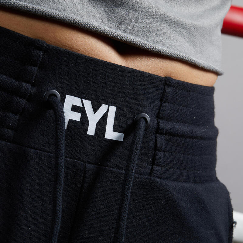 Short de boxeo mujer Outshock 100 negro