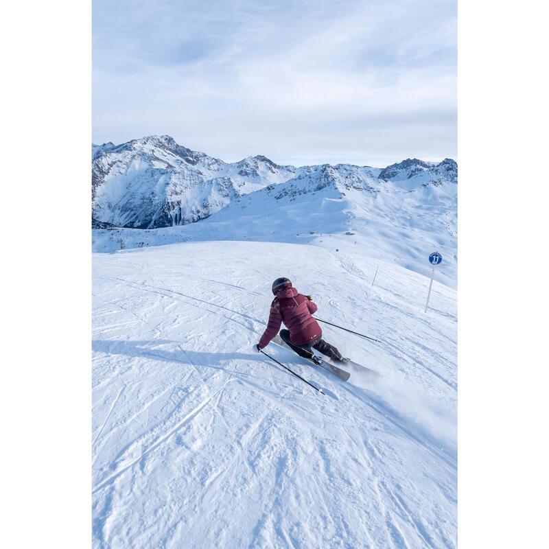 Schiuri cu legături schi pe pârtie CROSS 950+ Roz Damă