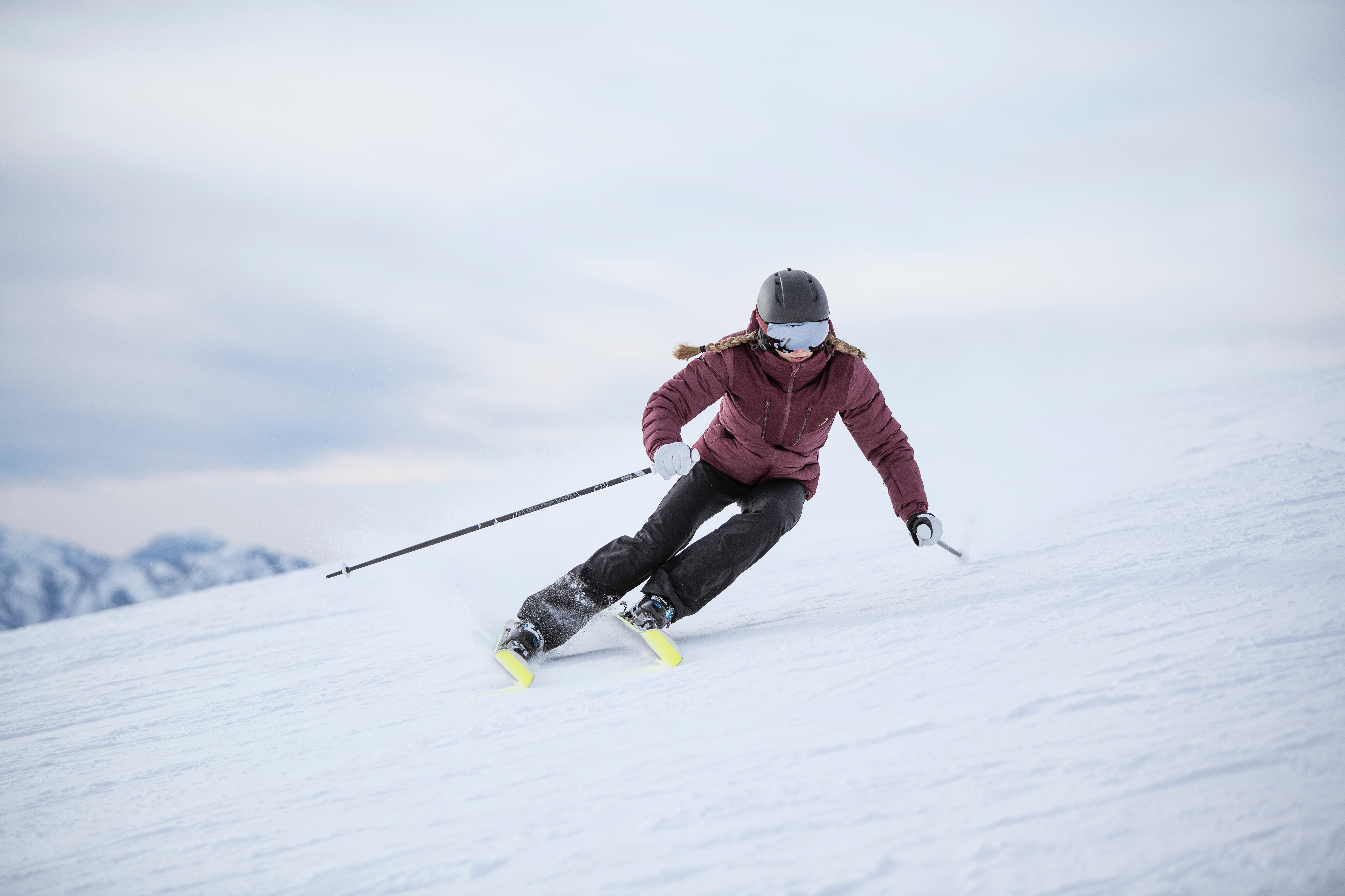 Women's Winter Jacket - - Ski Warm 900 Purple - WEDZE