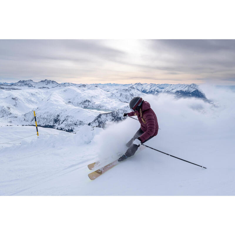 Geacă impermeabilă călduroasă schi Warm 900 Bordo Damă