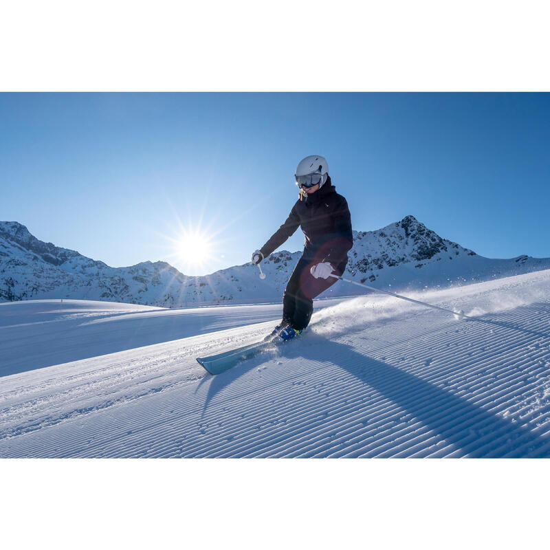 Ski Damen mit Bindung Piste - Boost 500 Damen blau/grün