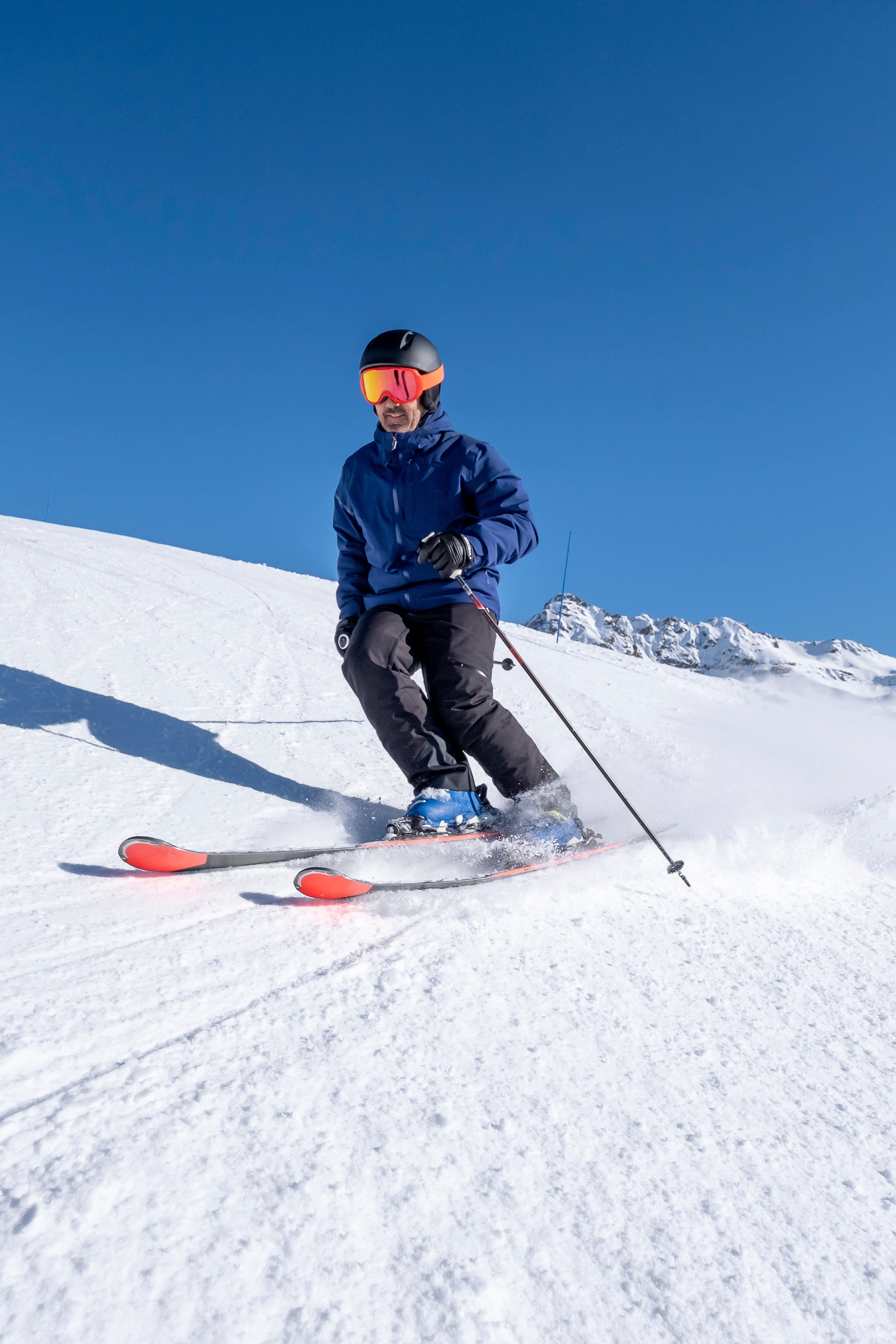 Skis alpins avec fixations homme – Cross 550+ noir - WEDZE
