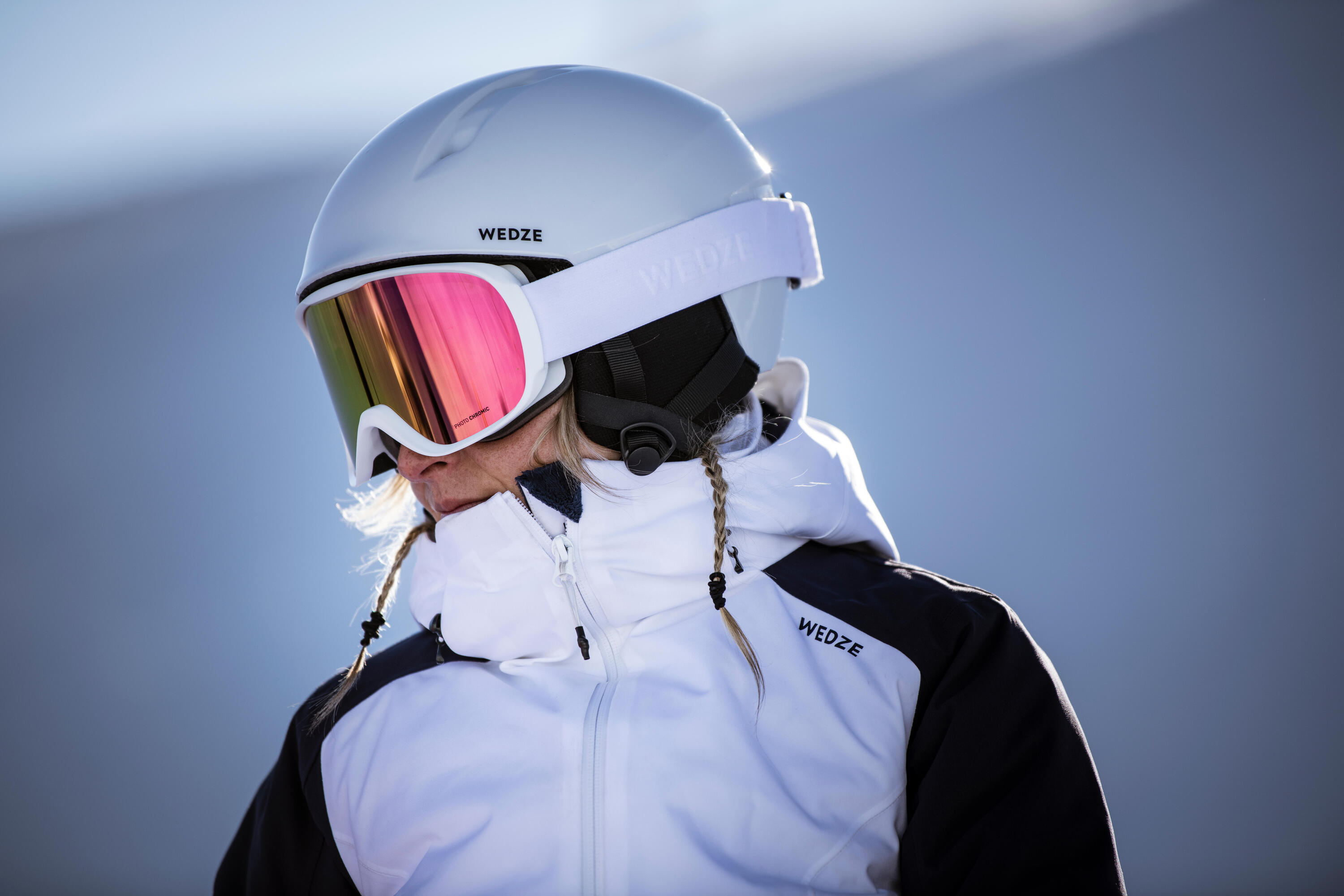 Women’s Warm Ski Jacket 500 White 15/16