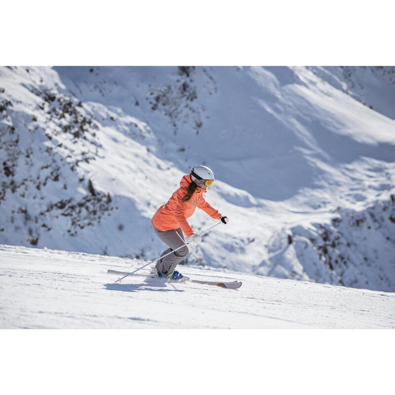 Ski Damen mit Bindung Piste - Cross 550+ weiss