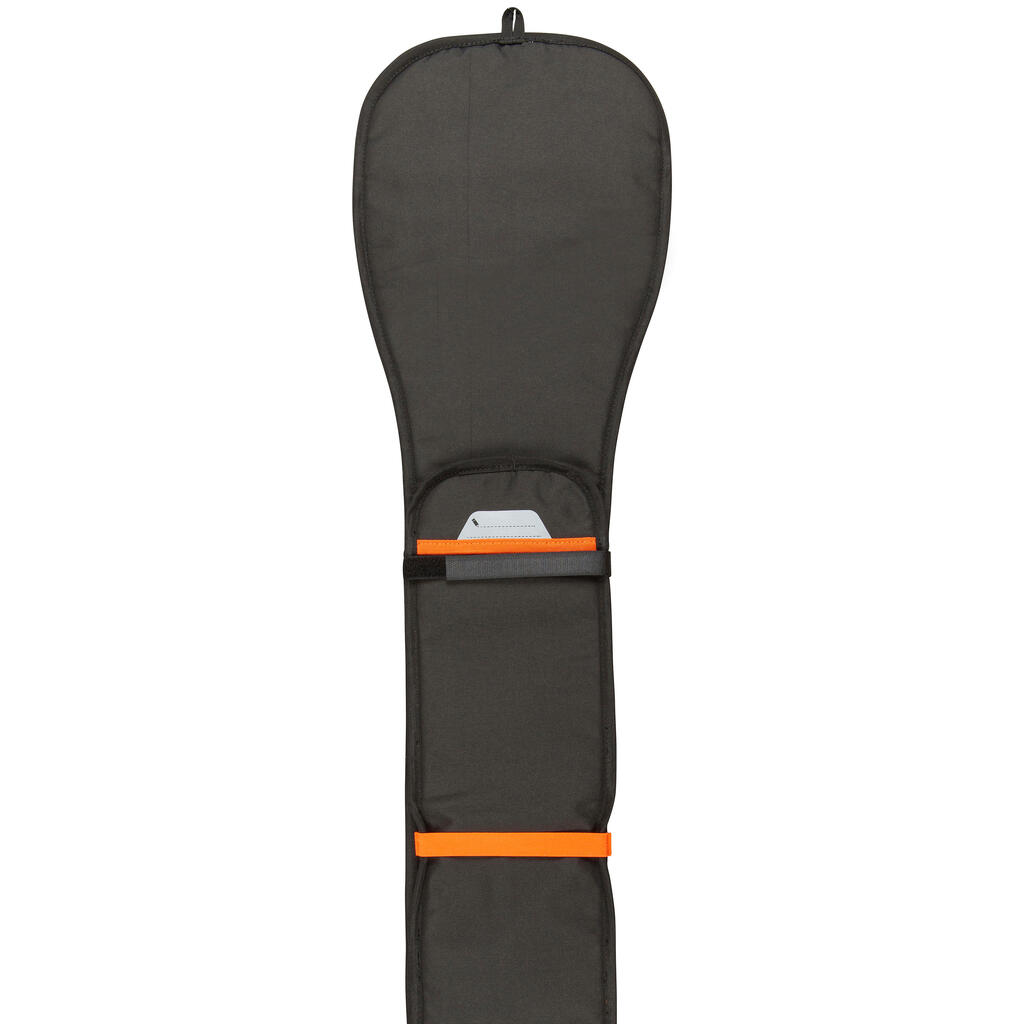 Ochranný obal na skladacie nastaviteľné pádlo na paddleboard čierny