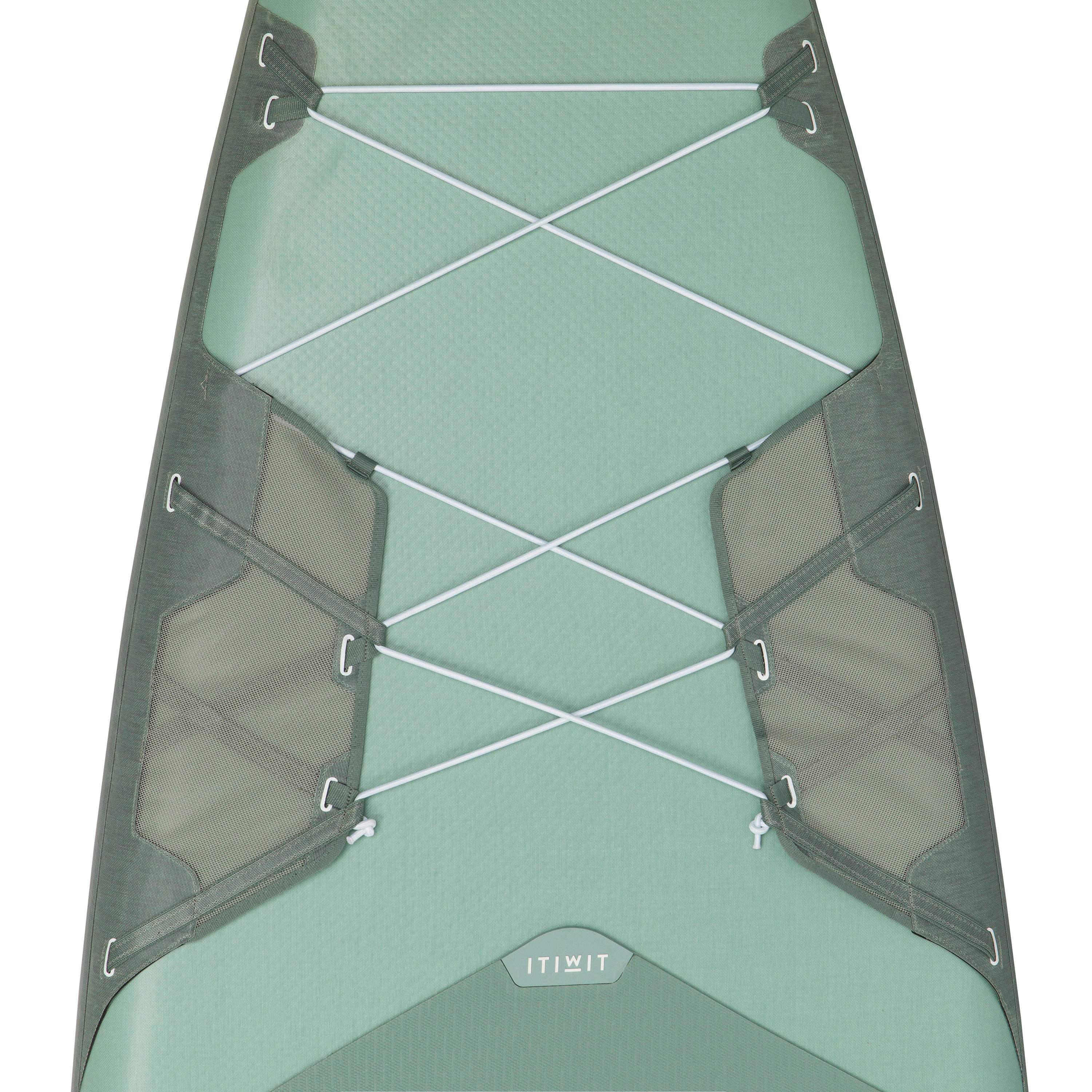 Inflatable tandem SUP made with reinforced dropstitch (15' -35"- 6") - Green. 8/21