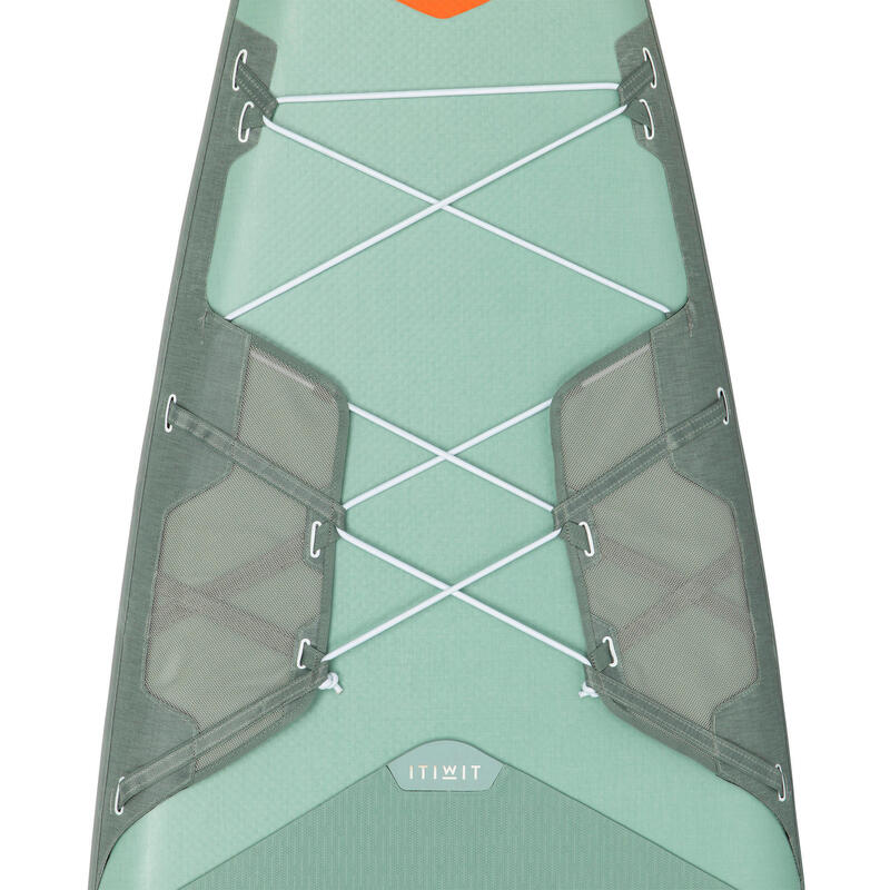 Opblaasbaar toersupboard X500 verstevigde dropstitch 13'31" groen